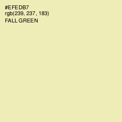 #EFEDB7 - Fall Green Color Image